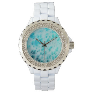 Montre Blue Crush - Abstrait d'art côtier