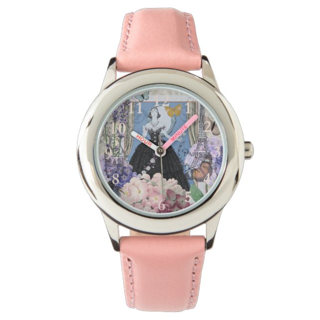 Montre Blue Elegant Femme Floral Fancy Gown (devant)