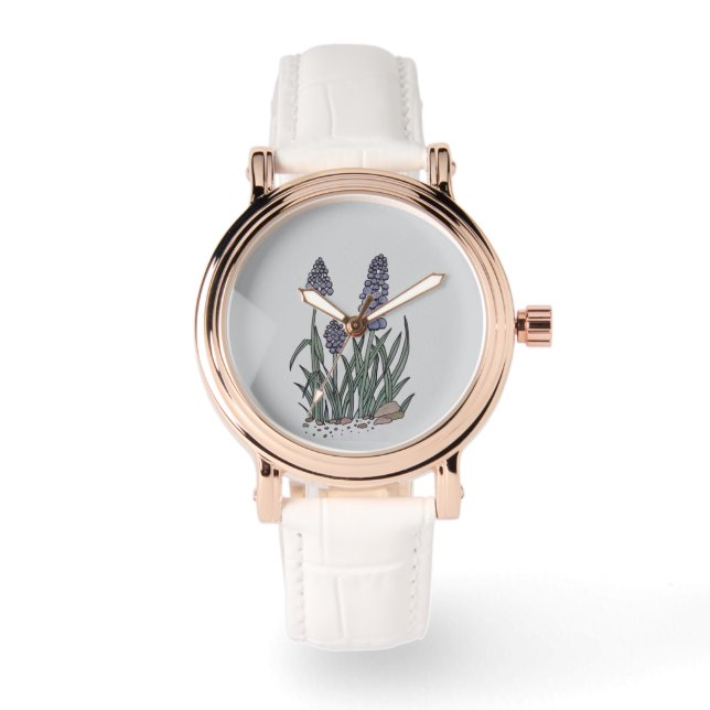 Montre Blue Grape Hyacinth Watch (Recto)