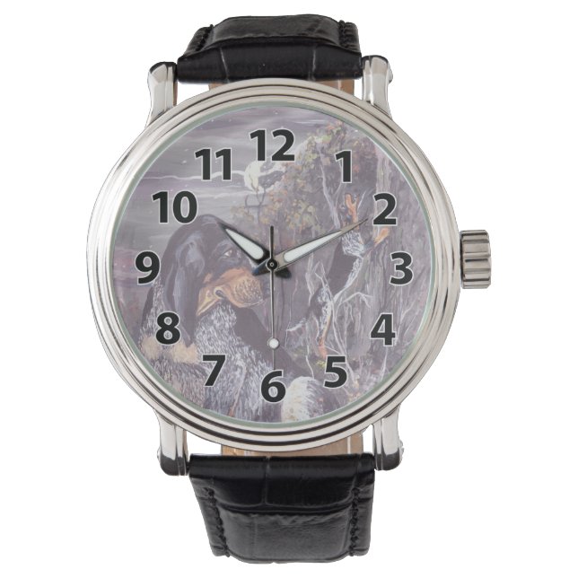 Montre Bluetick Coonhound Puppy Dreamer Wristwatch (devant)