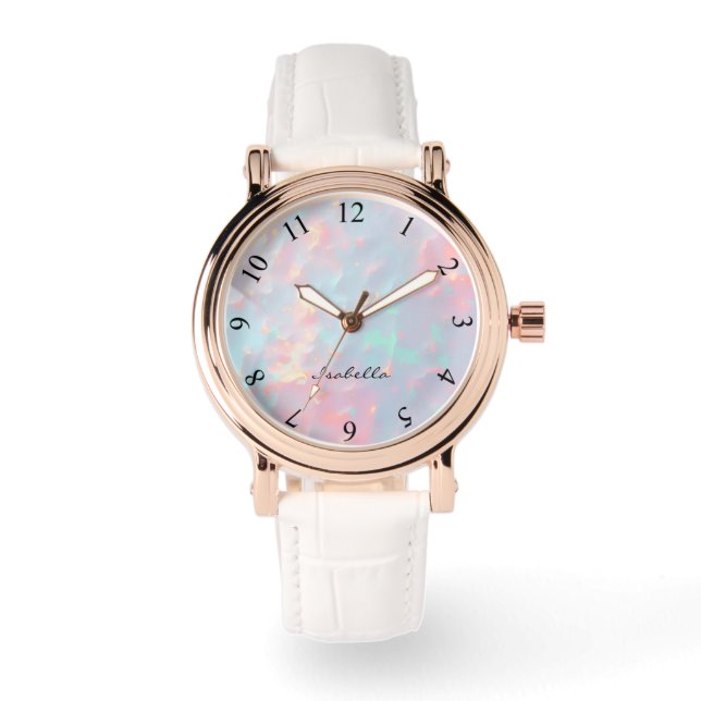 Montre Blush Pink Soft Mint Gold Luxury Modern Collection (Recto)