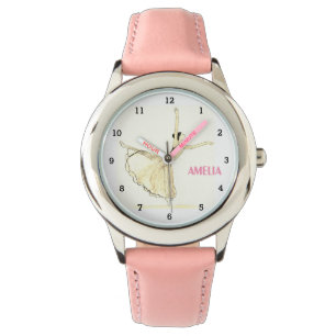 Montre Boho Ballerina Ballet Tutu Girl Exercice rose