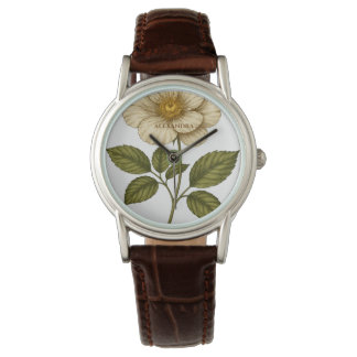 Montre Boho Flower Custom Name