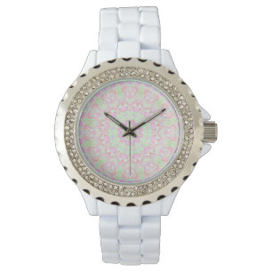 Montre Boho Hippie Eclectique Funky Coloré Pastel Mandala