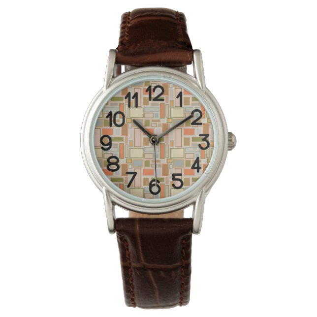 Montre Boho Rectangles (devant)
