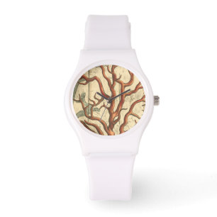 Montre Bois et petit corail