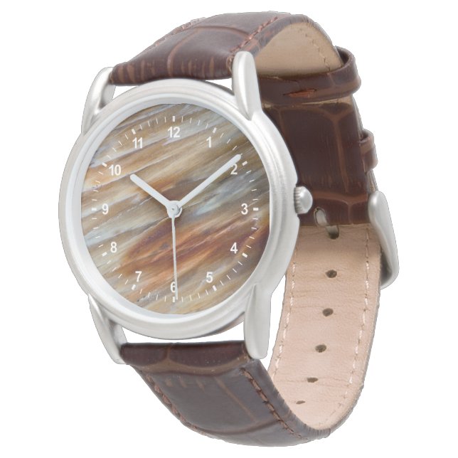 Montre Bois pétrifié déchiqueté (Incliné)