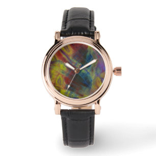 Montre Bois pétrifié vertical