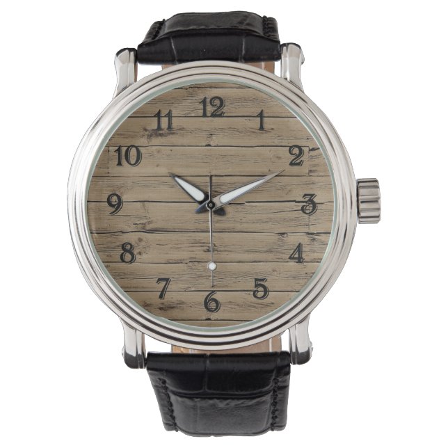 Montre Bois rustique (devant)