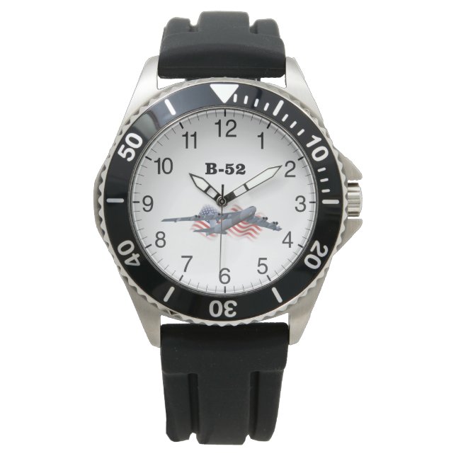Montre Bombe stratégique B-52 avec drapeau américain (devant)