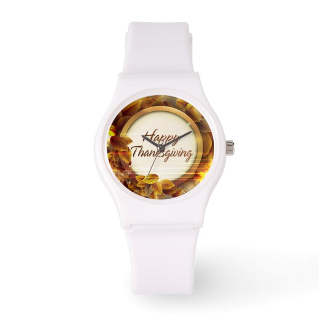 Montre Bon thanksgiving 3A Options de surveillance et de  (Recto)
