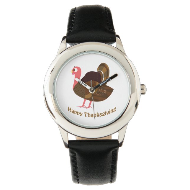 Montre BON THANKSGIVING ! Turquie mignonne (devant)