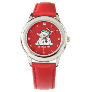 Montre Bonhomme de neige   Filles Nom Red Kids