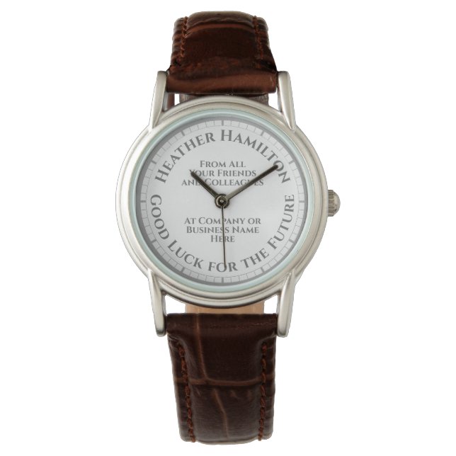 Montre Bonne chance pour l'avenir Laisser regarder cadeau (devant)