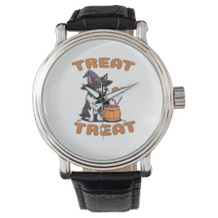 Montre Bordure Collie Halloween Costume de chien "Treat o