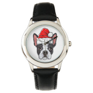 Montre Boston Terrier Guetter enfant Cadeau d'anniversair