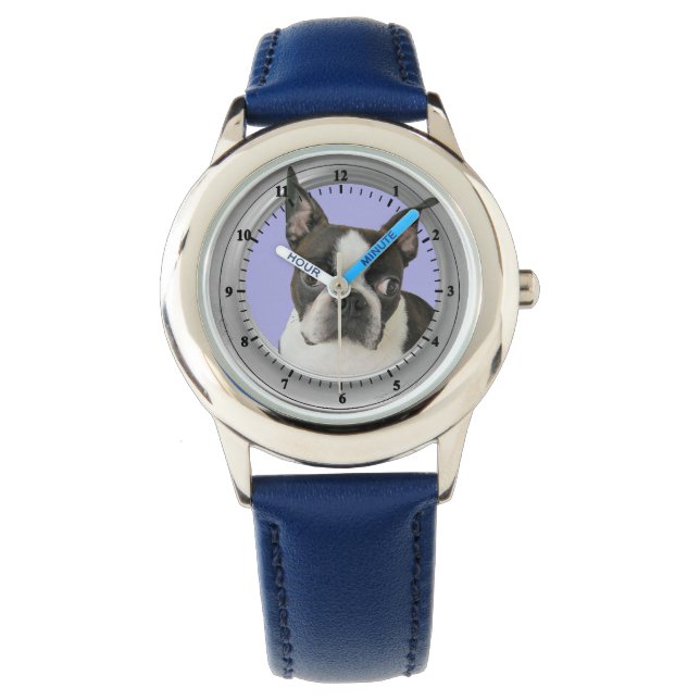 MONTRE BOSTON TERRIER -REGARDER (devant)