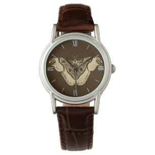 Montre Bouche tzigane, chocolat brun et beige