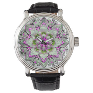 Montre boucle de face d'impression personnalisée couleur