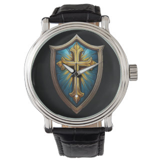 Montre Bouclier de croyant chrétien de la foi