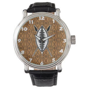 Montre Bouclier et oreilles rustiques africains