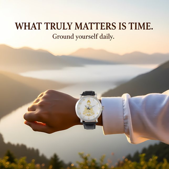 Montre Bouddha à Lotus Pose, (Créateur téléchargé)