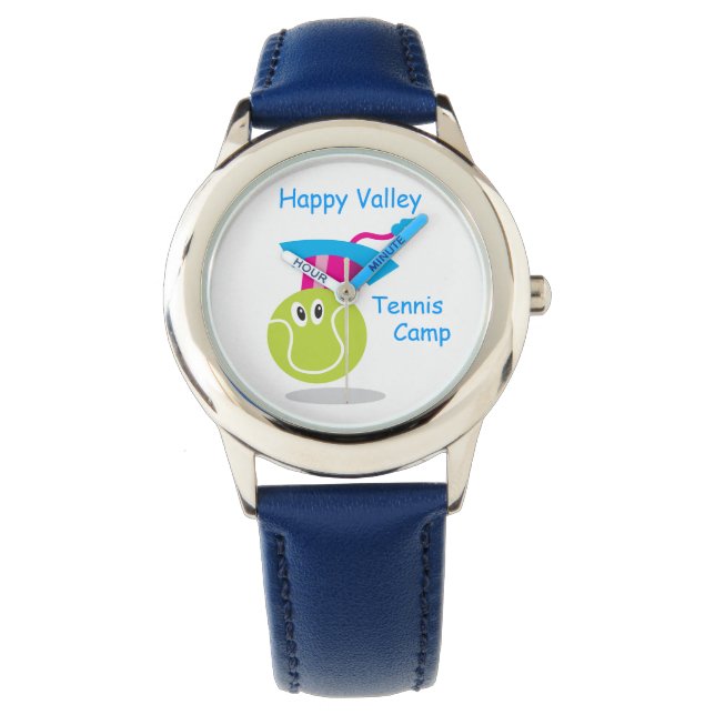 Montre Bouncee™ souriant balle de tennis_personnalisée (devant)