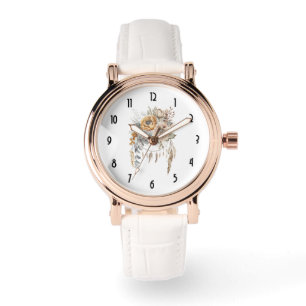 Montre Bouquet de fleurs Boho et Dreamcatcher