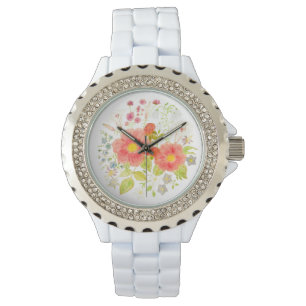 Montre Bouquet de fleurs Rose e-Watch