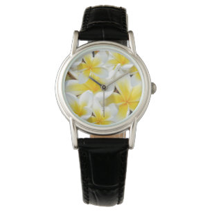 Montre Bouquet Frangipani jaune,