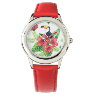 Montre Bouquet Toucan et tropical
