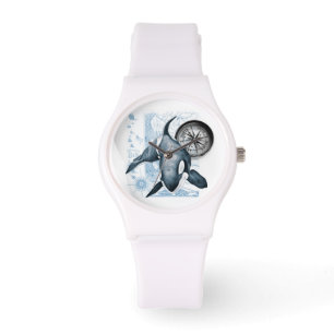 Montre Boussole de baleine d'orque