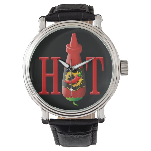 Montre Bouteille de sauce chaude (devant)