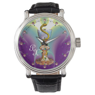 Montre BOWL OF HYGEIA MONOGRAM Medicine, Pharmacie, Purpl