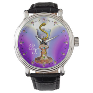 Montre BOWL OF HYGEIA MONOGRAM Medicine, Pharmacie, Purpl