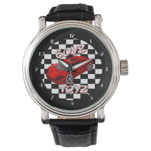 Montre Boys Toys Red Sports Car Wrist Watch