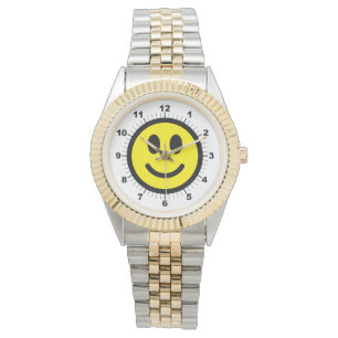 Montre bracelet à deux tons pour femmes