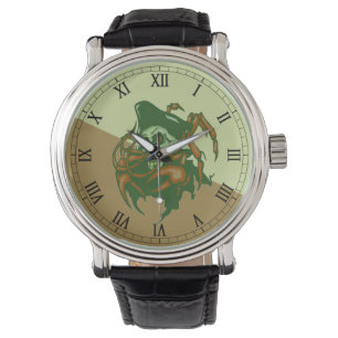 Montre-bracelet de crâne de pirate