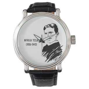 Montre-bracelet de cru d'art de Nikola Tesla