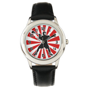 Montre-bracelet de joueur de lacrosse