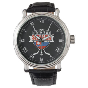 Montre-bracelet de logo de hockey sur glace de la