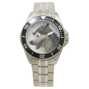 Montre-bracelet de Malamute d'Alaska