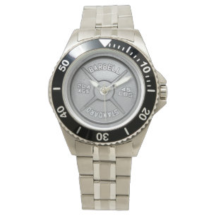 Montre-bracelet de plat d'haltère