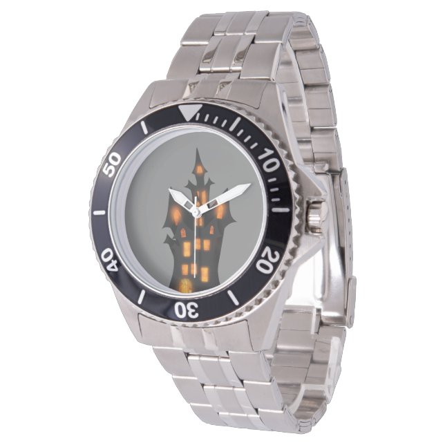 Montre Bracelet en acier inoxydable Halloween élégant et  (Incliné)