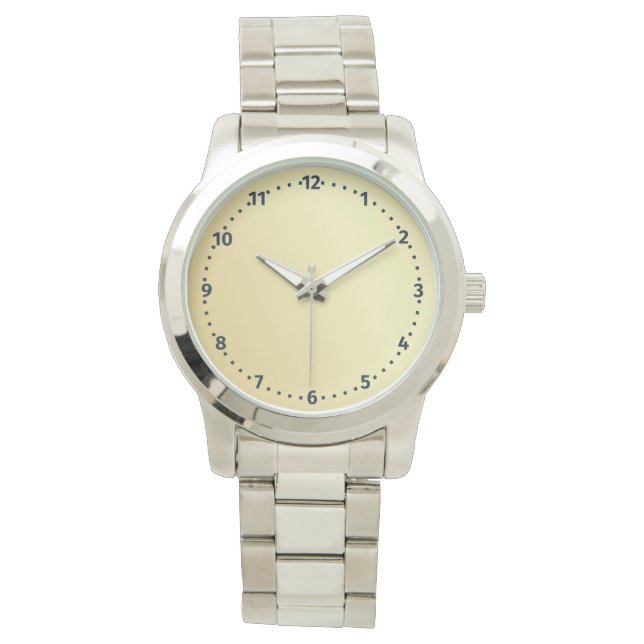 Montre Bracelet en argent monogramme Unisex surdimensionn (devant)