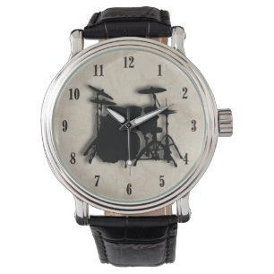 Montre-bracelet réglée de tambour