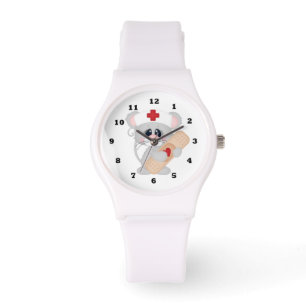 Montre-bracelet sportive d'infirmière de bande