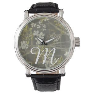 Montre Branche I de fleur modelée par de monogramme