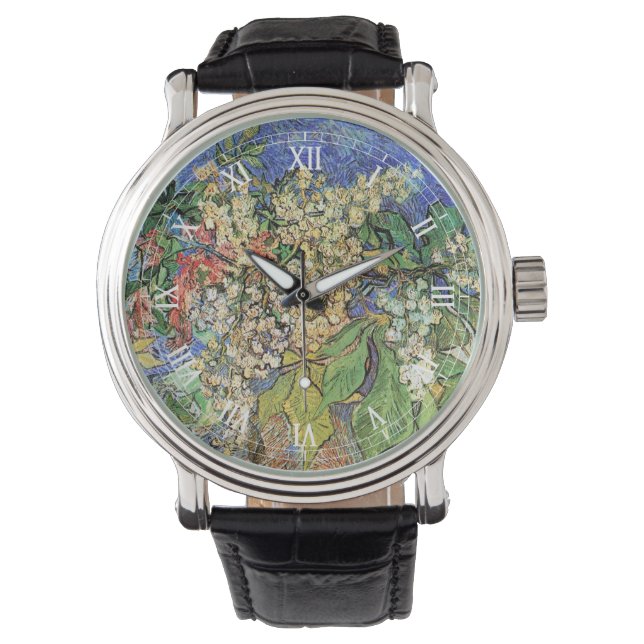 Montre Branches de marronnier en fleurs par Vincent van G (devant)