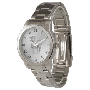 Montre Brise le Ram Zodiac Chiffres romains d'argent